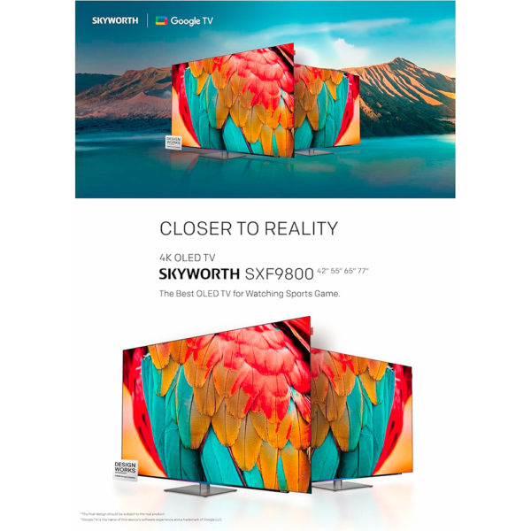 TV OLED 77” Skyworth 77SXF9850 – 4K UHD | Google TV | Smart & Élégante – Garantie 12 Mois – Image 4