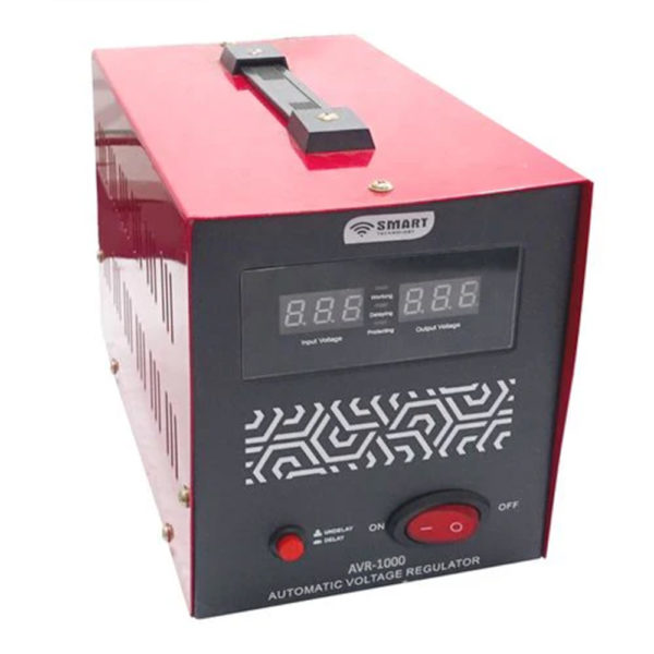🔌Stabilisateur Automatique 1000 VA – SMART TECHNOLOGY AVR-1000 – Rouge – Garantie 7 Jours – Image 4