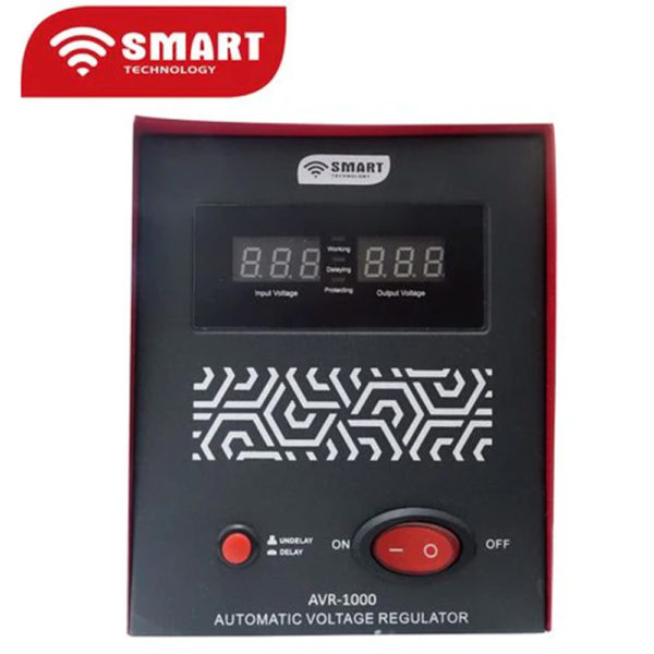 🔌Stabilisateur Automatique 1000 VA – SMART TECHNOLOGY AVR-1000 – Rouge – Garantie 7 Jours – Image 3