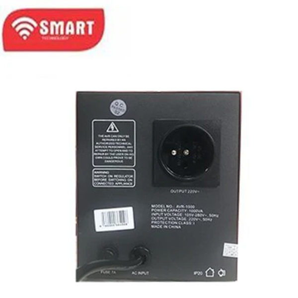 🔌Stabilisateur Automatique 1000 VA – SMART TECHNOLOGY AVR-1000 – Rouge – Garantie 7 Jours – Image 2