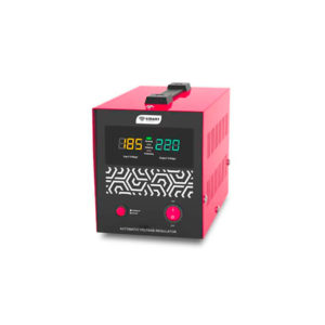 🔌Stabilisateur Automatique 2000 VA – SMART TECHNOLOGY AVR-2000VA – Rouge – Affichage Digital – Garantie 7 Mois