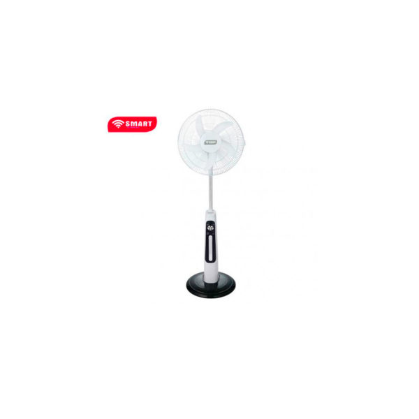 🌬️Ventilateur Rechargeable 16" SMART TECHNOLOGY - STV-630 - Blanc - Avec télécommande – Grille de sécurité enfant – 1 mois de garantie