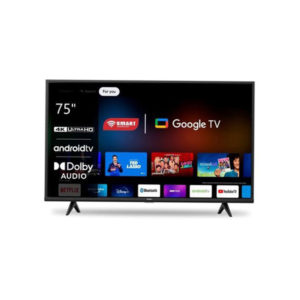 📺TV 75” SMART TECHNOLOGY Mini LED – Google TV 4K Ultra HD – STT-7599SKM – WiFi – HDMI – Télécommande vocale