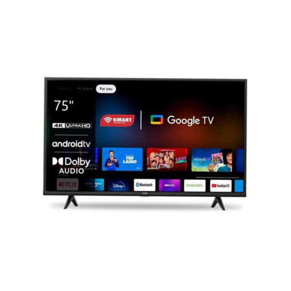📺TV 75” SMART TECHNOLOGY Mini LED – Google TV 4K Ultra HD – STT-7599SKM – WiFi – HDMI – Télécommande vocale