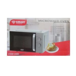 🥘 Micro Onde 25L Silver SMART TECHNOLOGY STMW-25WS 850W 5 Niveaux Plateau Tournant Cuisson Rapide Facile